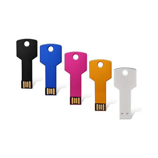 Key Shape USB Flash Drive 2.0 – Portable Metal Stick for Storage & Backup